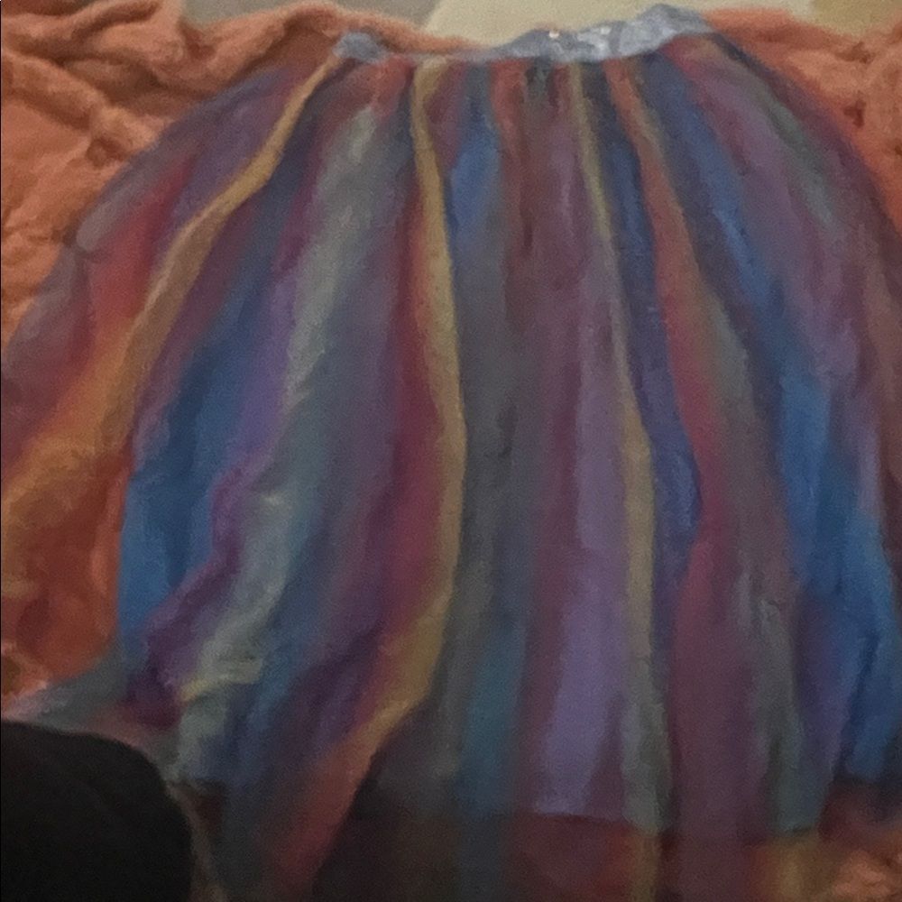 Multicolor Girls Tulle Skirt with under skirt